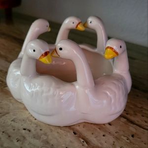 Vintage Geese Candle Holder